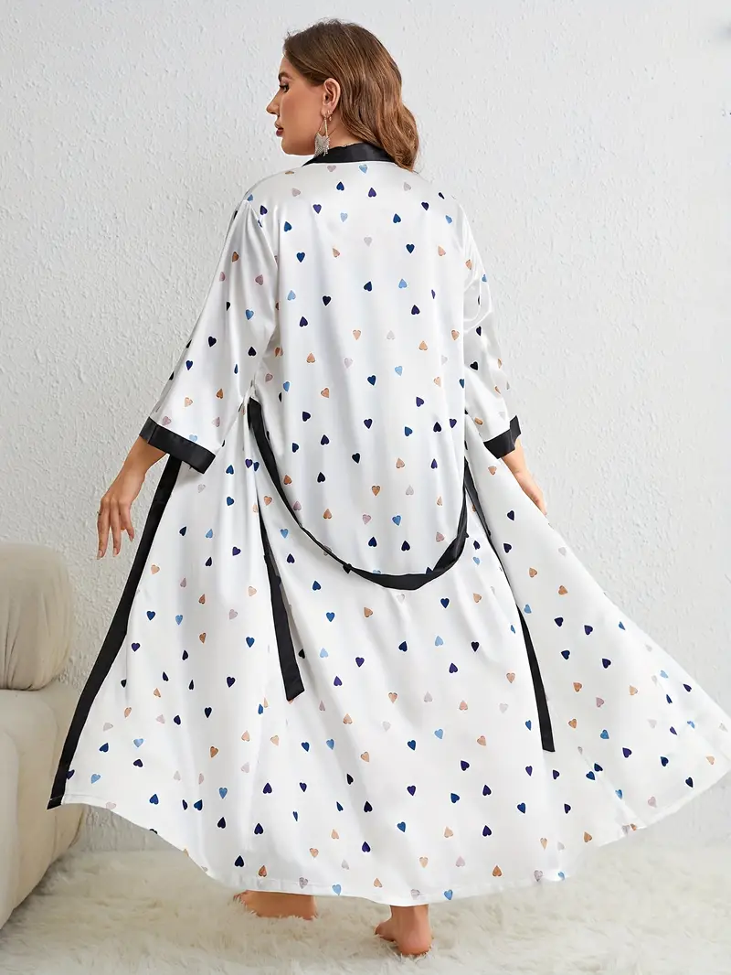 Peignoir de Bain Élégante Grande Taille – Image 3