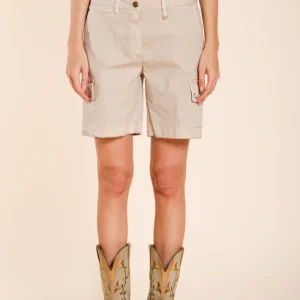 Chile bermuda cargo donna in twill leggero stretch slim fit