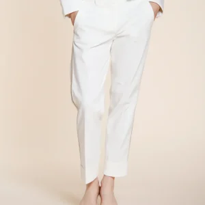 New York Carrot pantalone chino donna in jersey carrot fit