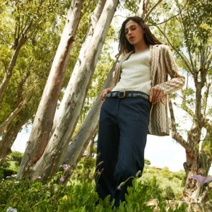 New York Carrot pantalone chino donna in denim carrot fit