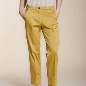 New York Carrot pantalone chino donna in raso stretch carrot fit ①
