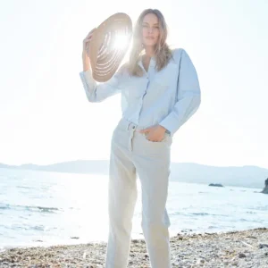 New York Carrot pantalone chino donna in stuoia carrot fit