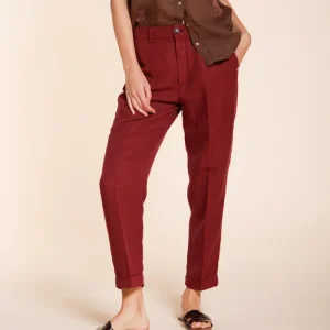 Linda Summer pantalone chino donna in canvas relaxed fit