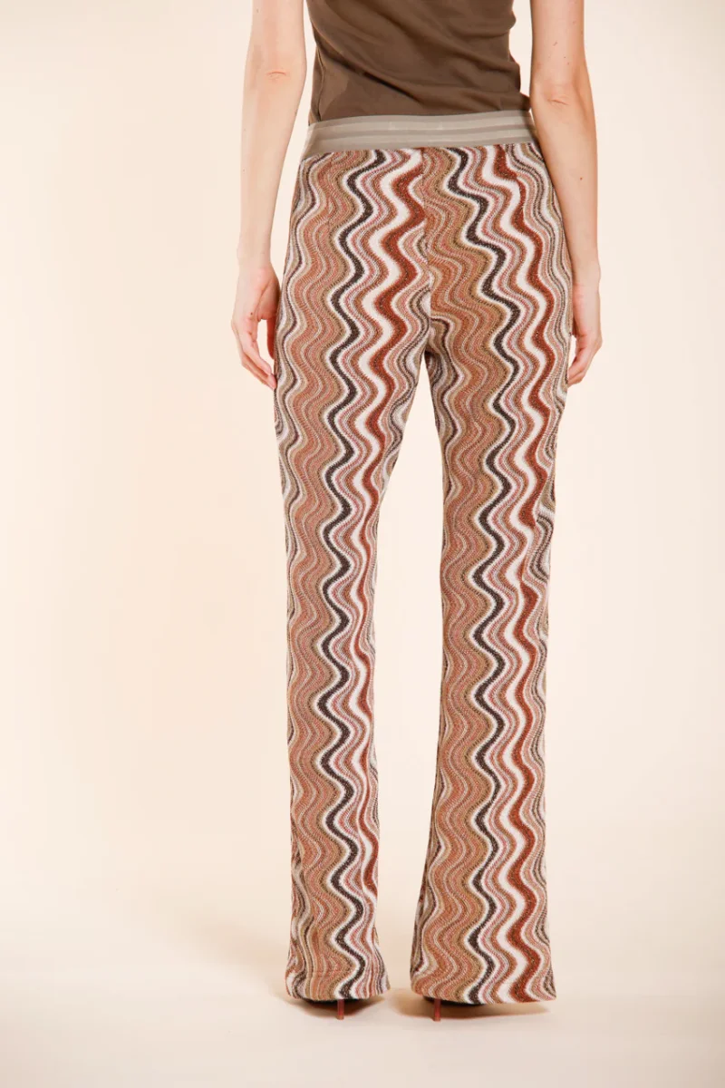 Easy Straight Elax pantalone chino jogger donna in maglia lurex straight fit – Image 5