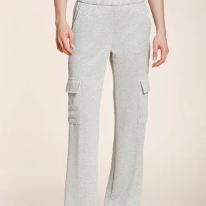 Easy Straight pantalone cargo jogger donna in tricot lurex straight fit