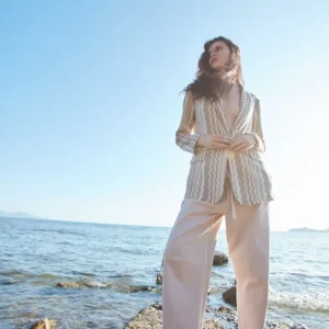 Vivienne City pantalone chino donna in bull stretch balloon fit