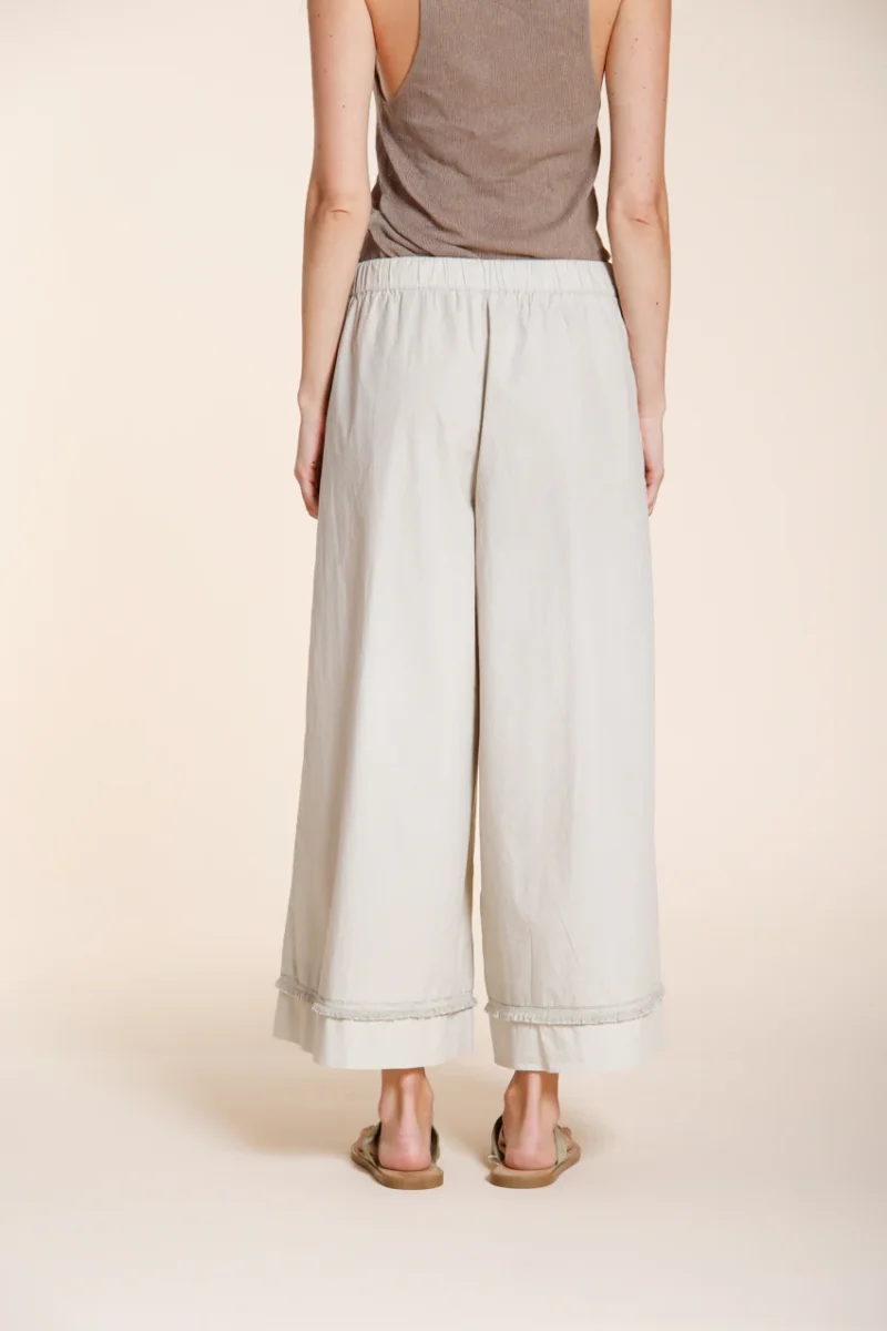 Portofino Cropped pantalone chino jogger donna in popeline wide leg – Image 7