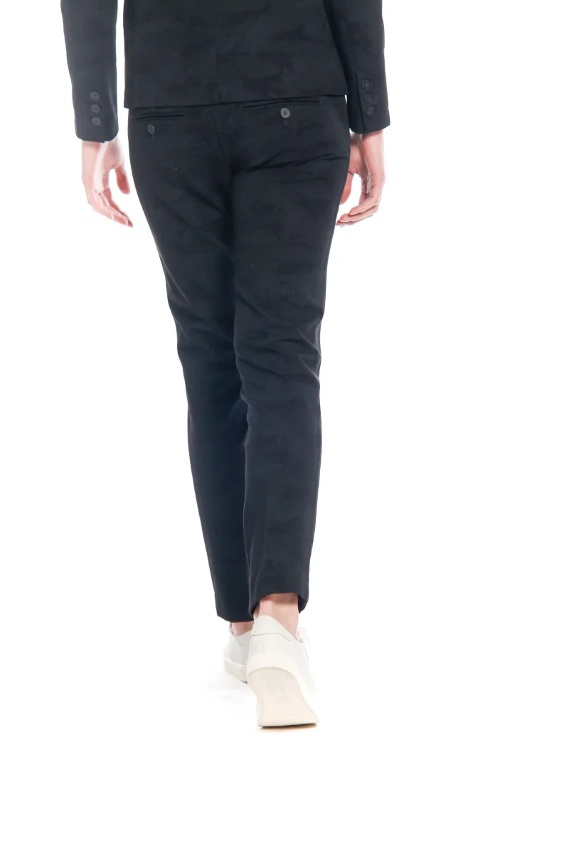 New York Slim pantalone chino donna in jersey pattern camouflage slim① – Image 4