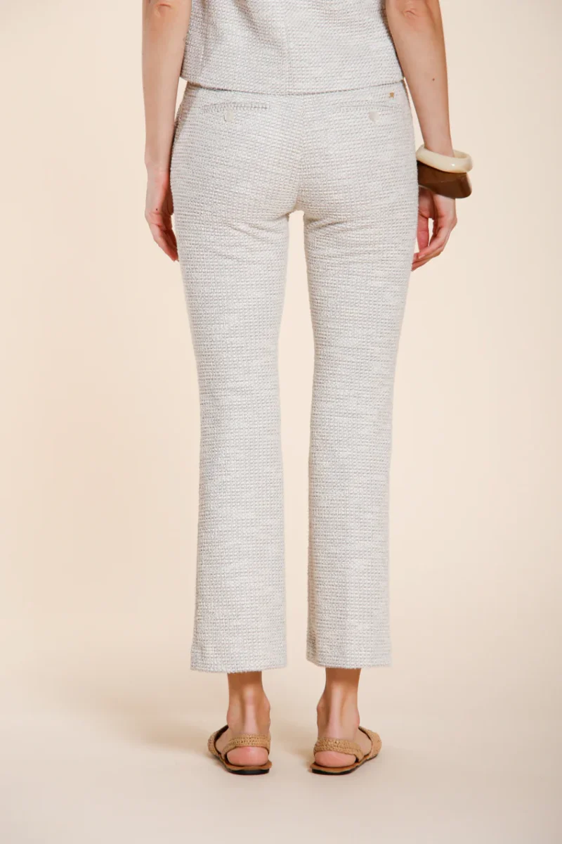 New York Trumpet pantalone chino donna in jersey trama a chicco di riso slim fit – Image 6