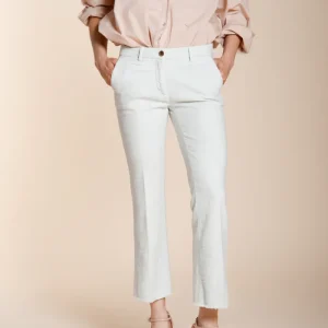 New York Trumpet pantalone chino donna in stuoia slim fit