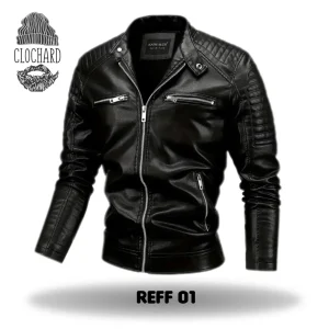 Blouson cuir synthétique