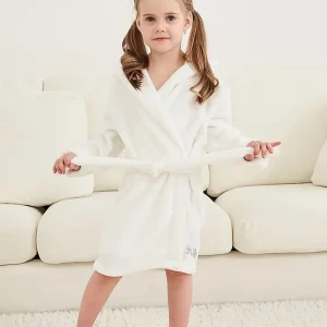 Peignoir de Bain Enfant Polaire avec Capuche