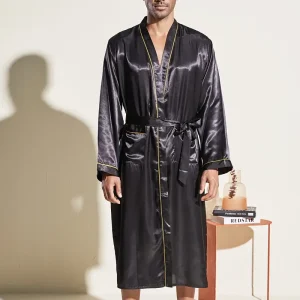 Peignoir de Bain de Luxe Noir