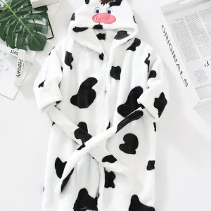 Peignoir de Bain Enfant Polaire Vache