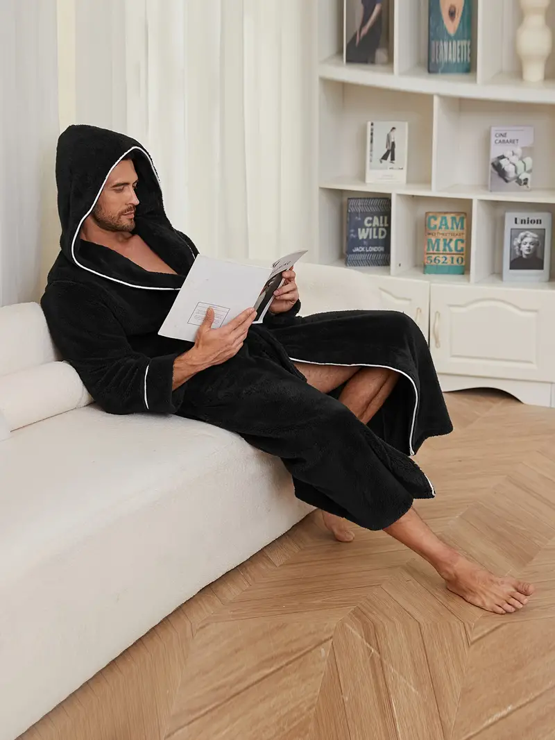 Peignoir à Capuche Épais de Qualité – Image 3