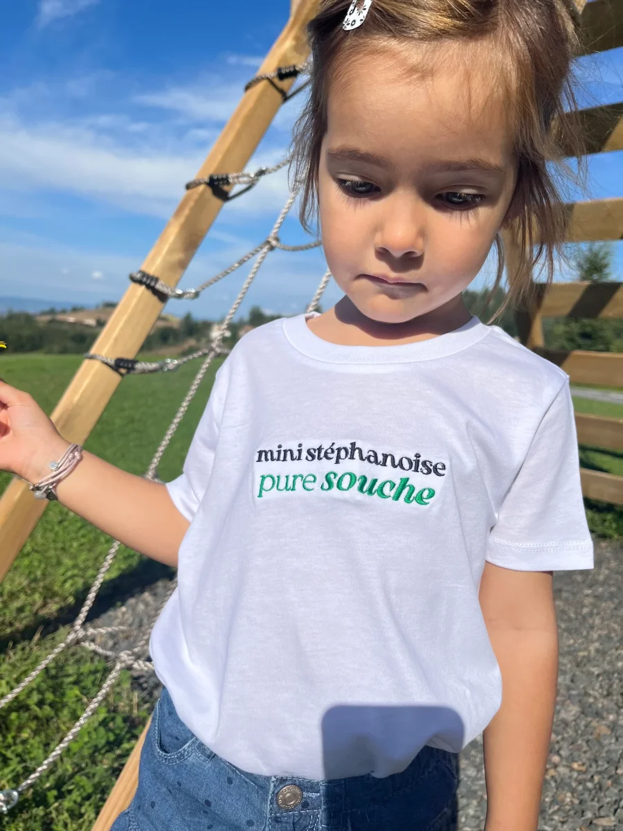 Tee-shirt stéphanoise pure souche blanc – Image 3