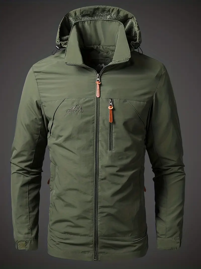 Veste d'extérieur coupe-vent pour homme | Imperméable
