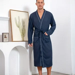 Peignoir de Bain Doux avec Poches