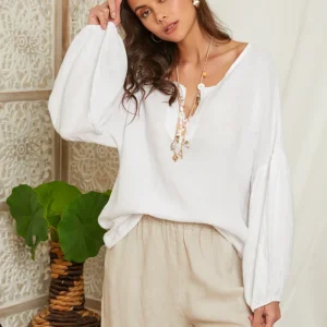 Tunique ample à manches longues évasées 99965