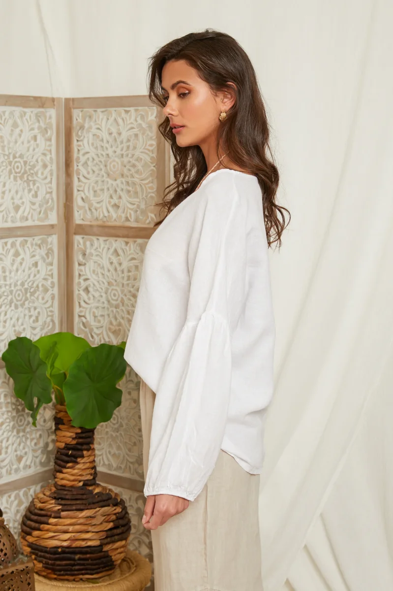 Tunique ample à manches longues évasées 99965 – Image 4