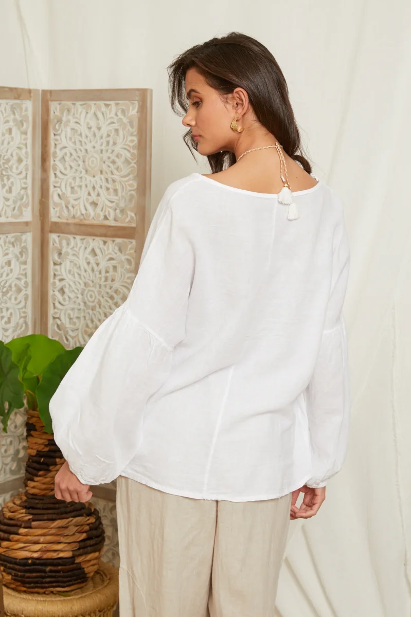 Tunique ample à manches longues évasées 99965 – Image 5