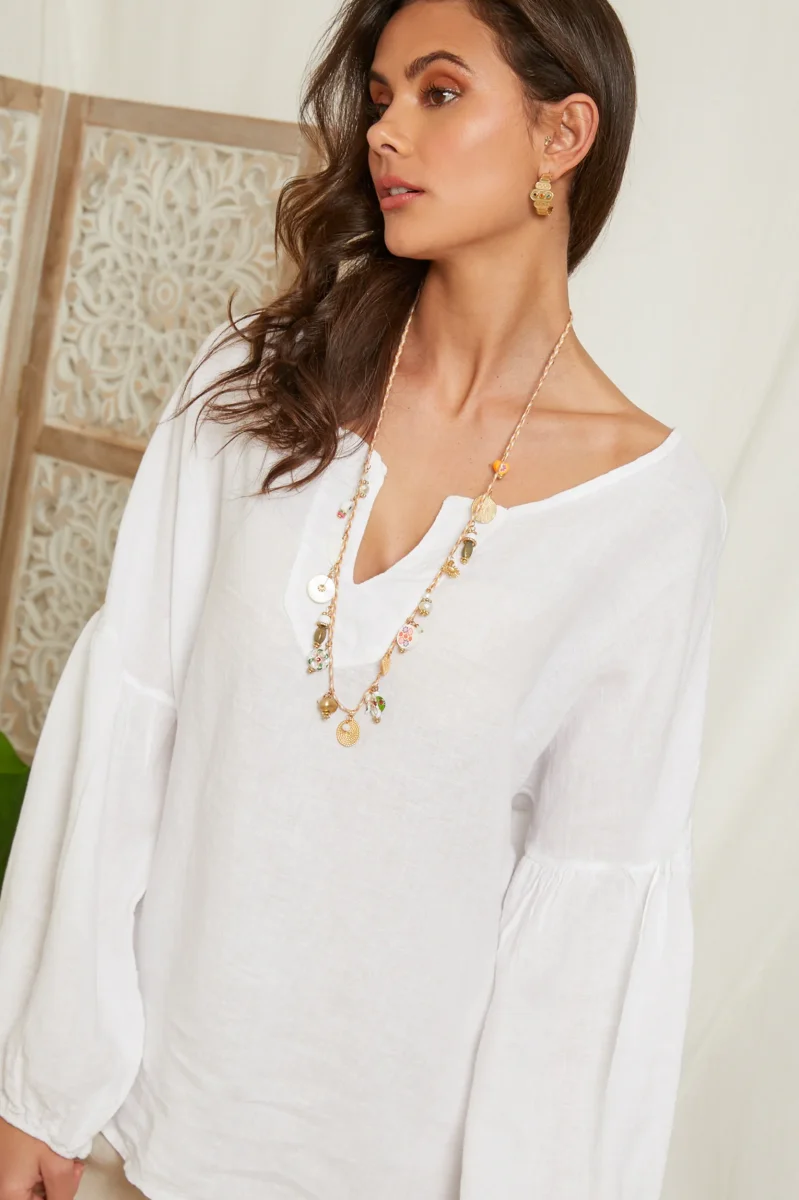 Tunique ample à manches longues évasées 99965 – Image 6