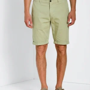 London bermuda chino uomo in gabardina stretch regular fit ①