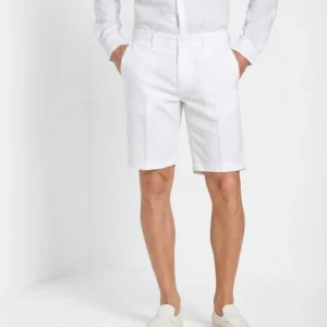 London bermuda chino uomo in gabardina stretch regular fit ①