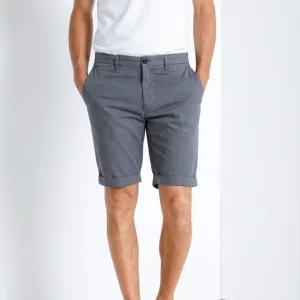 London bermuda chino uomo in gabardina stretch regular fit ①