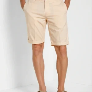 London bermuda chino uomo in gabardina stretch regular fit ①