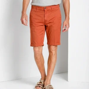 London bermuda chino uomo in gabardina stretch regular fit ①