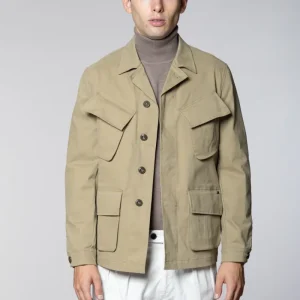 Vietnam Jacket giacca uomo in gabardina tinto pezza