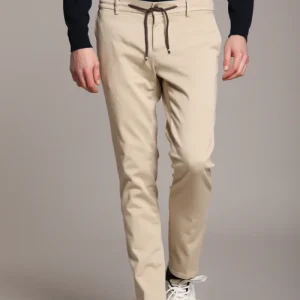 Milano Jogger Travel pantalone chino uomo in jersey active 4.0 extra slim fit