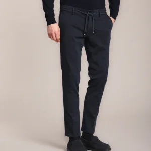 Milano Jogger Travel pantalone chino uomo in jersey active 4.0 extra slim fit