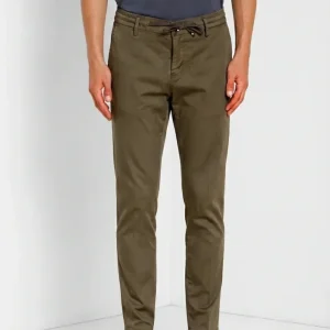 Milano Jogger Travel pantalone chino uomo in raso tecnico travel stretch extra slim fit