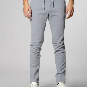 Milano Jogger pantalone chino uomo in gabardina stretch extra slim fit
