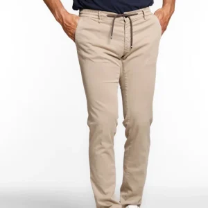Milano Jogger pantalone chino jogger uomo in cotone e tencel extra slim fit