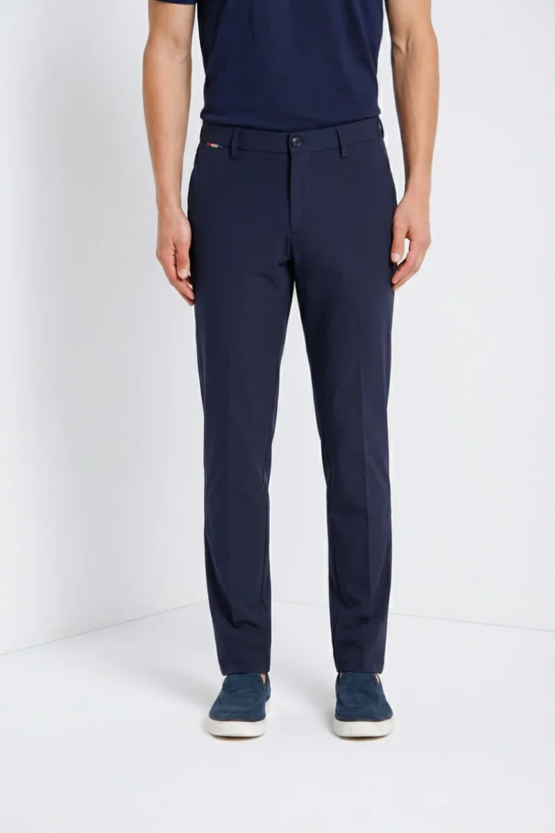 Milano Dynamic pantalone chino jogger uomo in jersey super tecnico extra slim fit