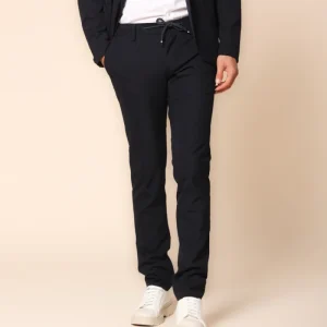 Milano Jogger pantalone chino uomo in jersey tecnico extra slim fit