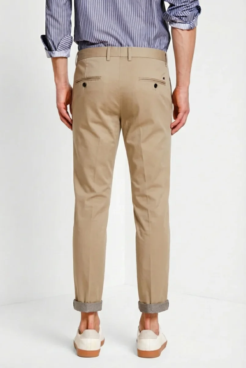 Torino Travel pantalone chino uomo in raso tecnico travel stretch slim fit – Image 5