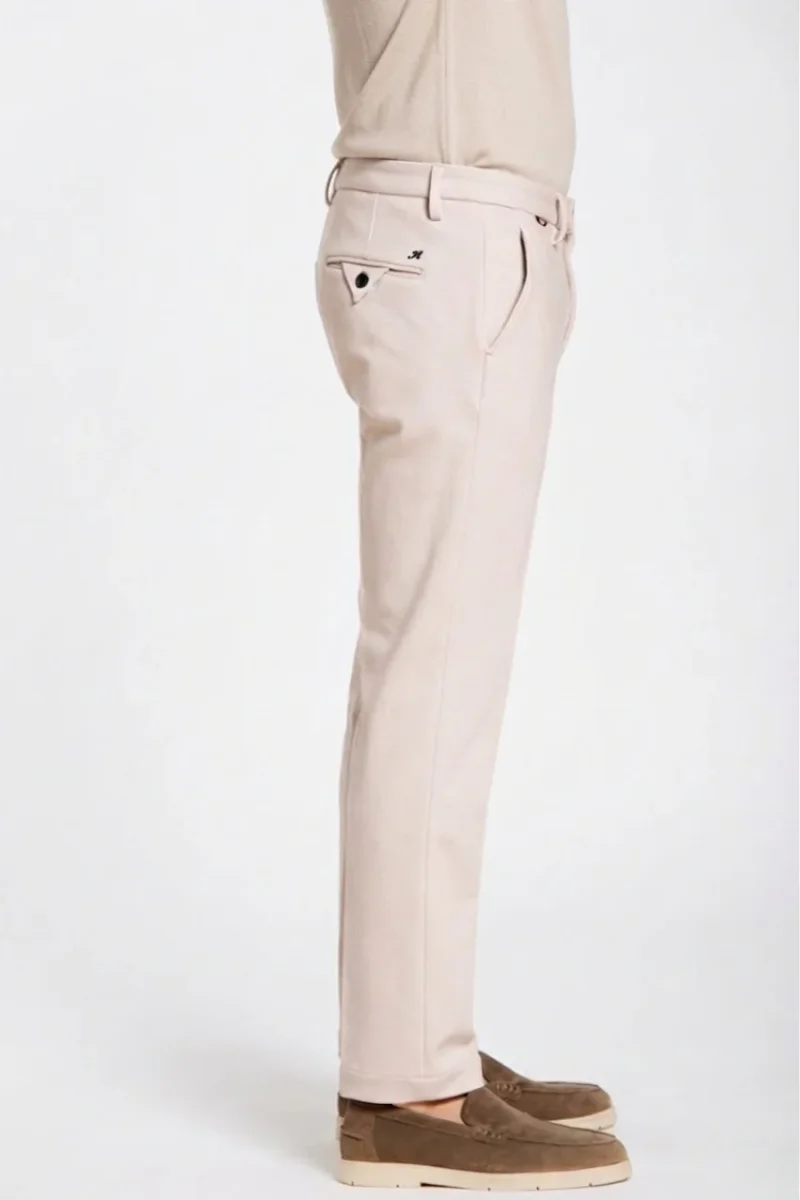 Torino Jog pantalone chino jogger uomo in jersey piquet stretch slim fit – Image 6