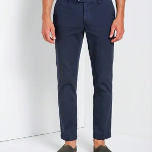 New York pantalone chino uomo in gabardina stretch regular fit ①