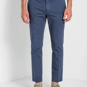 New York pantalone chino uomo in gabardina stretch regular fit ①