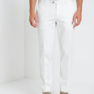 New York pantalone chino uomo in gabardina stretch regular fit ①