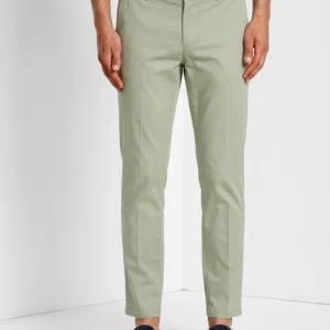 Milano pantalone chino uomo in gabardina stretch extra slim fit ①