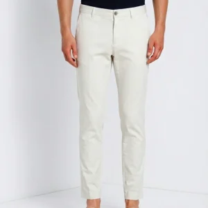 Milano pantalone chino uomo in gabardina stretch extra slim fit ①