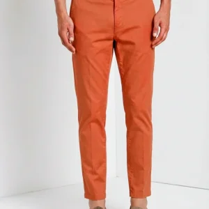 Milano pantalone chino uomo in gabardina stretch extra slim fit ①