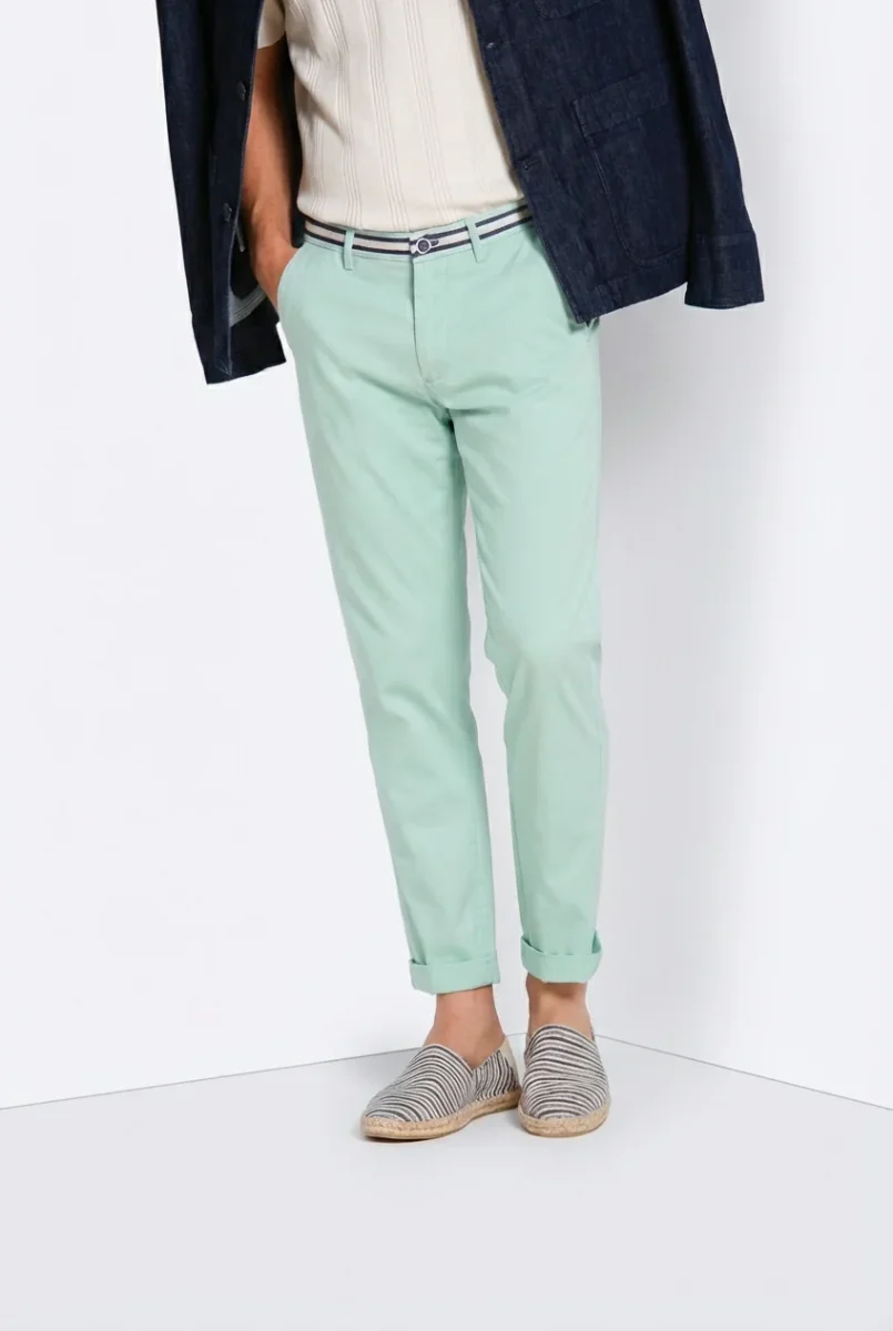 Torino Summer pantalone chino uomo in twill di cotone e lyocell slim fit – Image 6