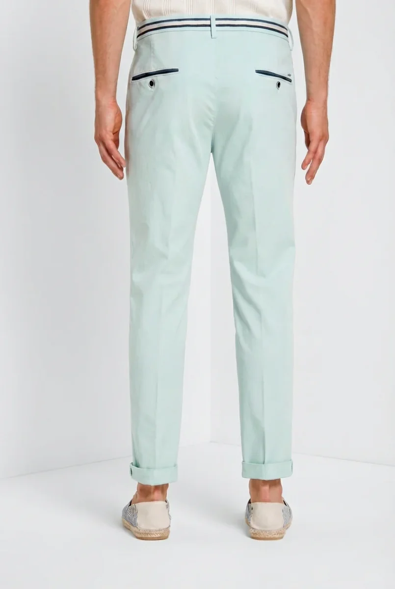 Torino Summer pantalone chino uomo in twill di cotone e lyocell slim fit – Image 5