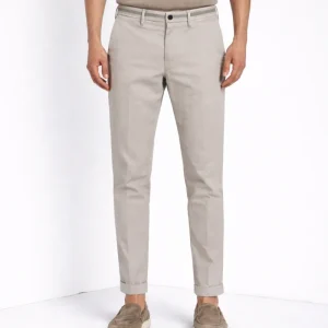 Torino Summer pantalone chino uomo in twill di cotone e lyocell slim fit